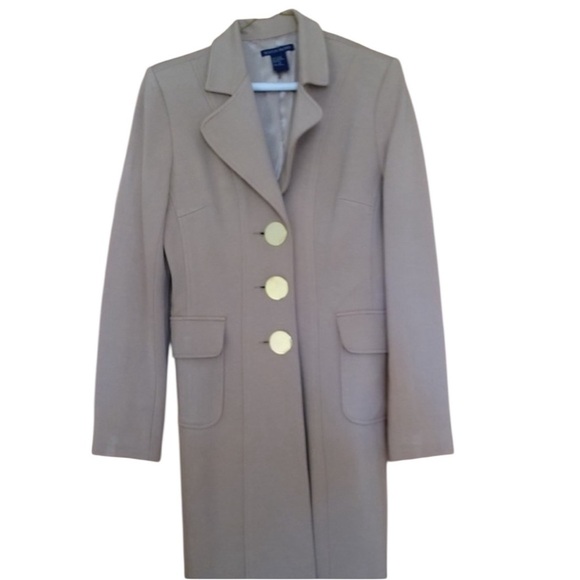 Elegant Tan Women's Coat Boston Proper - Picture 9 of 10